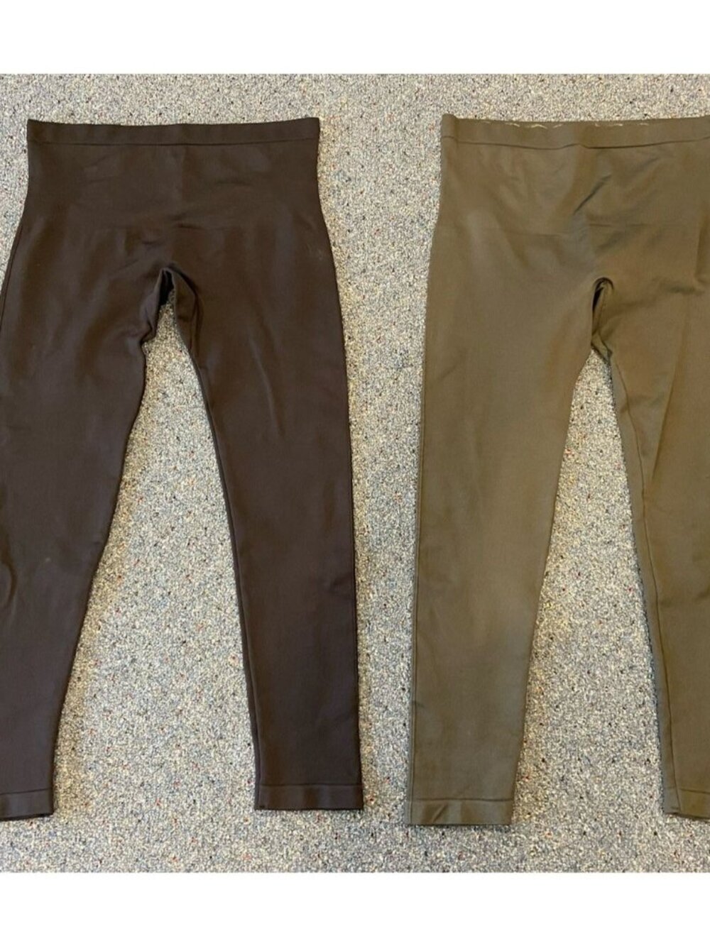 Lot of 2 Shapermint Essentials High Waist Shaping Leggings Black Gray 2XL